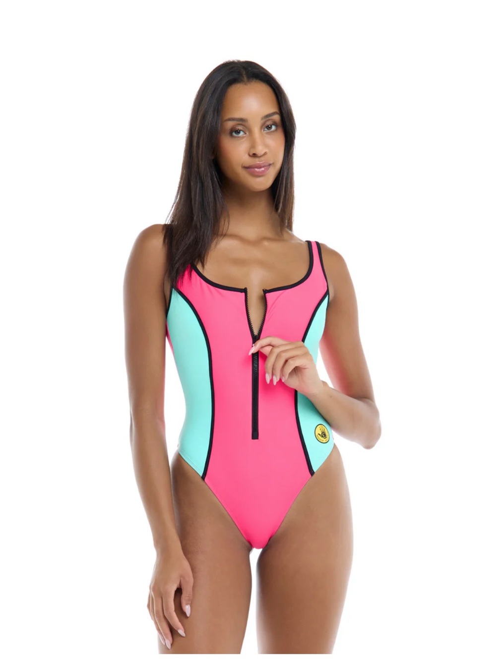GROOVE TIME AFTER TIME ONE-PIECE SWIMSUIT - GROOVE / BUBBLE GUM